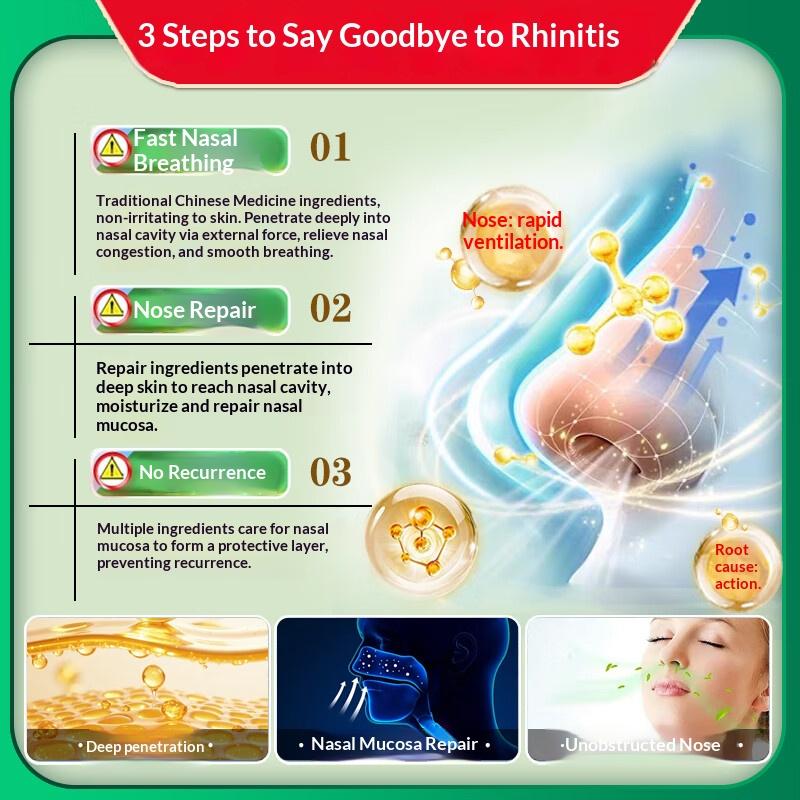 Nasal Soothing Patch & Acupoint Patch - Relieves Rhinitis and Sinusitis, Suitable for Children