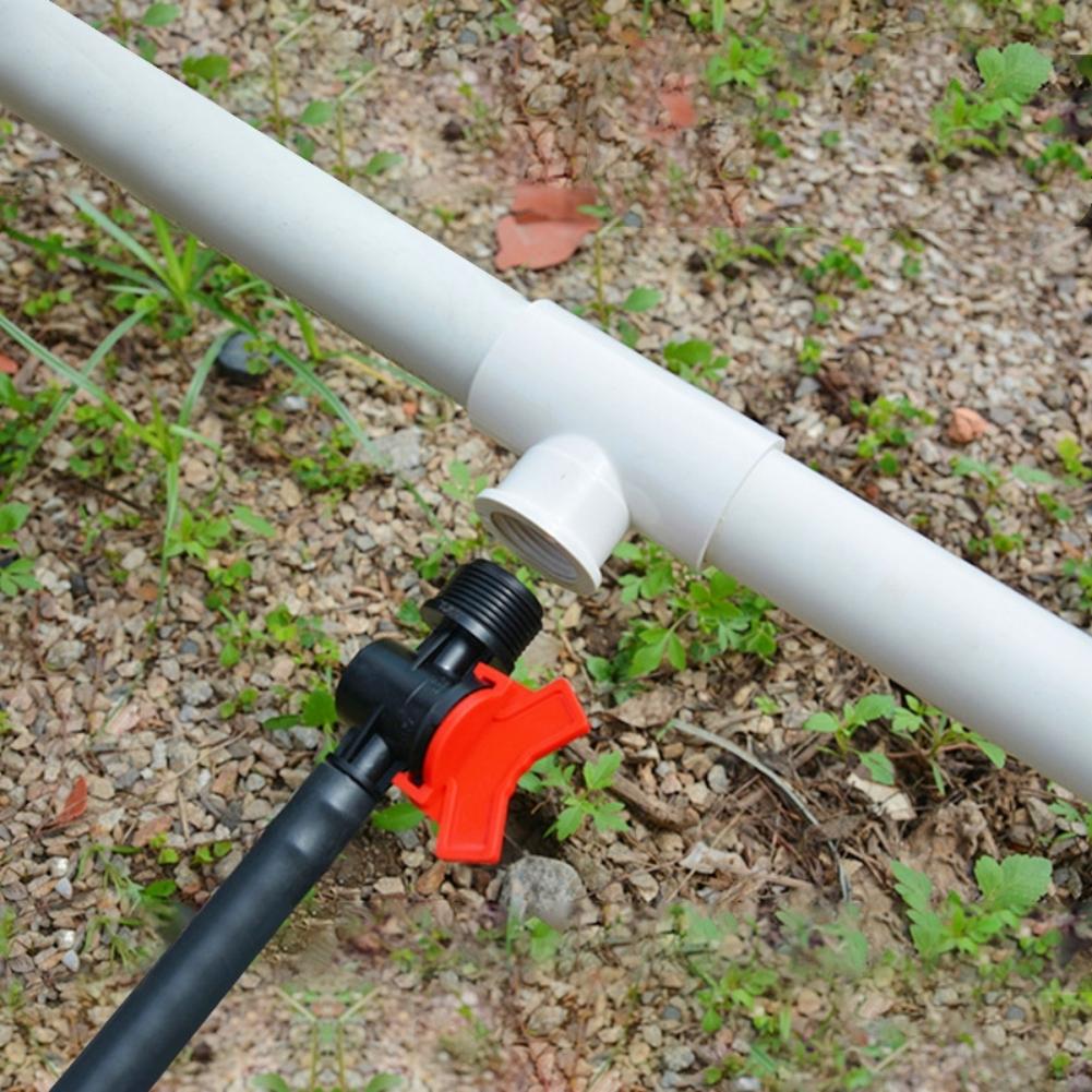 Pipe Valve Water Controller Bypass Valve Garden Tap Connector 1/4'' 3/8'' 1/2'' 5/8'' 3/4'' Tube Drip Irrigation Joint 1/10Pcs