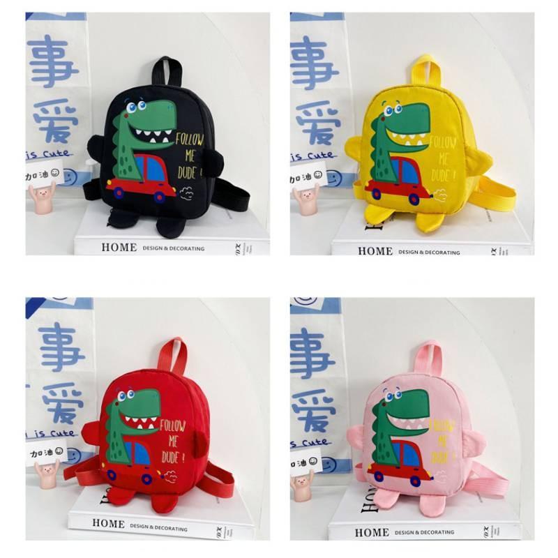 Dinosaur Car Pattern Shoulder Bag Kids Snack Backpack Outdoor School Bags Gift