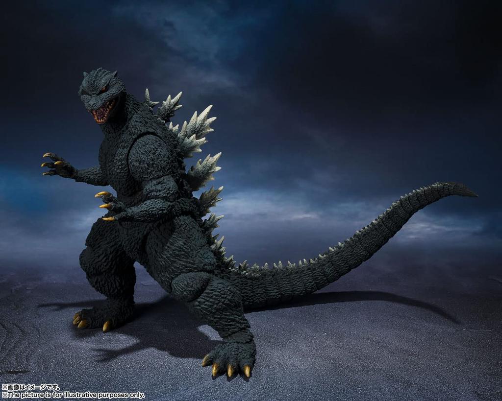 TAMASHII NATIONS MonsterArts Godzilla 160mm PVC Painted Action Figure BAS62987 S.H. (2004) Approx.