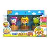 Pororo Mystery Pullback 3-delat set (Gul + Grön + Brun)