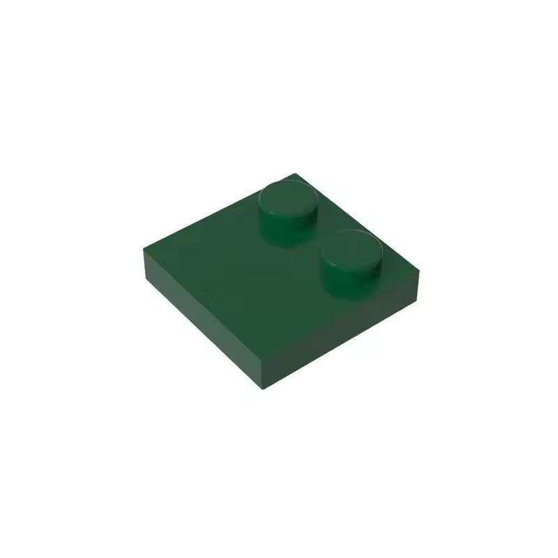 100pcs MOC Bricks Compatible Assembles Particles 33909 2x2 Half Edge 2 Bump Base Plat Building Blocks Parts Kid Toys