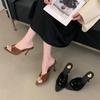 Eilyken Summer Woman Slippers Fashion Open Toe Thin High Heels Shoes Street Style Stripper Party Slides