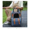 Large Capacity Portable Pet Backpack - Breathable, Foldable Double-Shoulder Bag for Cats and Dogs