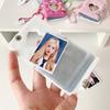 Snap Closure Photo Album Keychain Album Book Portable Mini Photocards Holder