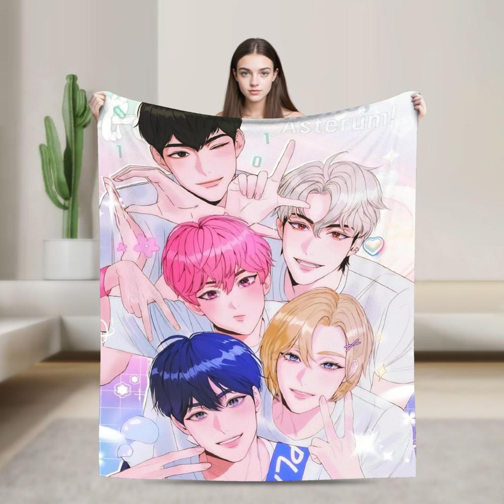 Kpop PLAVE Caligo pt  Blanket  Travel Flannel Throw Blanket For Bedroom Super Warm Custom Quality Bedspread Gift Idea