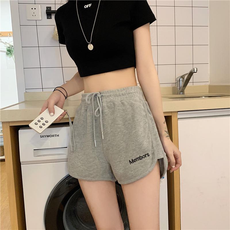 High Waist Shorts Women Summer Loose Slim Casual Wear Sports Black Wide Legs High Waist Home Pajama Pants