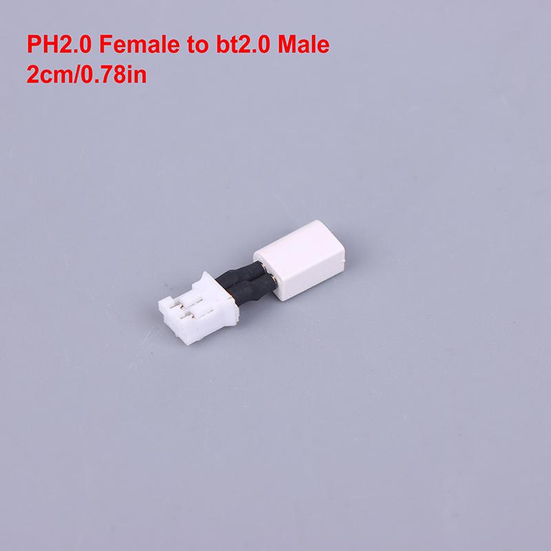 1PCS Short 1S Hollow Cup Lithium Battery Adapter Cable PH2.0 To BT2.0 GNB27 Male Female Connector Head For RC Airplane Drone