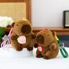 Xiangdudun Capybara Doll Cute Kapibara Keychain Plush Pendant Bag Jewelry