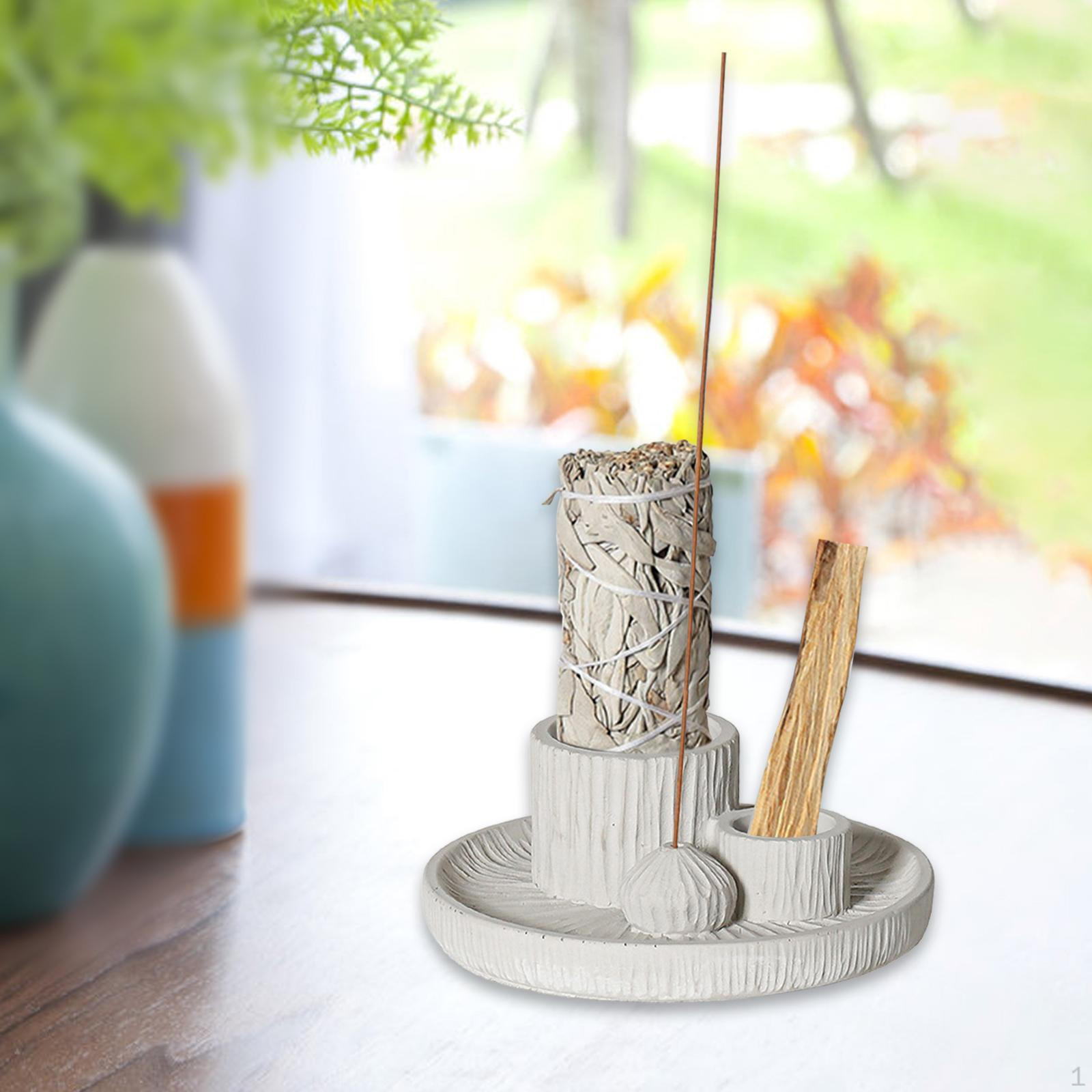 

Holder Burner Accent Desk Censer Furnishing for Living Room Office Bedroom білий