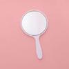 Portable HD Student Handheld Makeup Mirror - Cute, Round, Mini On-the-Go Design