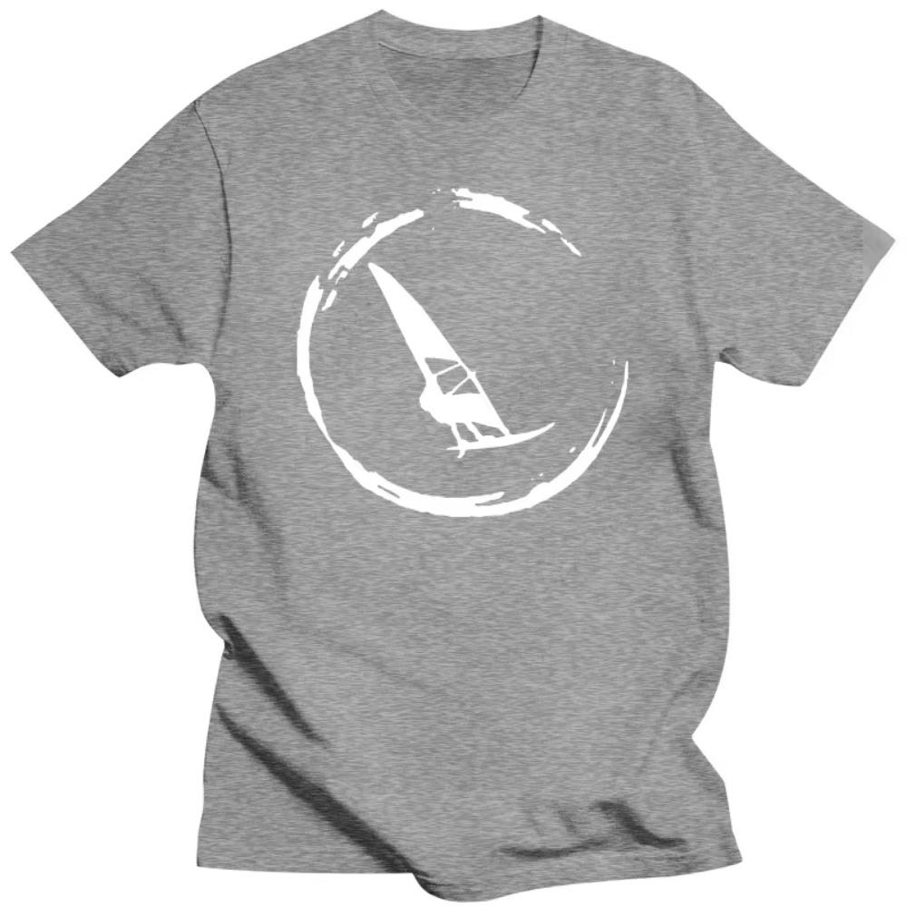 Windsurf Windsurfing Surfing Surf Cotton Short Sleeve  Funny T Shirt Graphic Harajuku Hip Hop T-shirt Streetwear