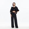 VEROMODA 2025 Autumn Drawstring Draped High-Waisted Wide-Leg Casual Pants