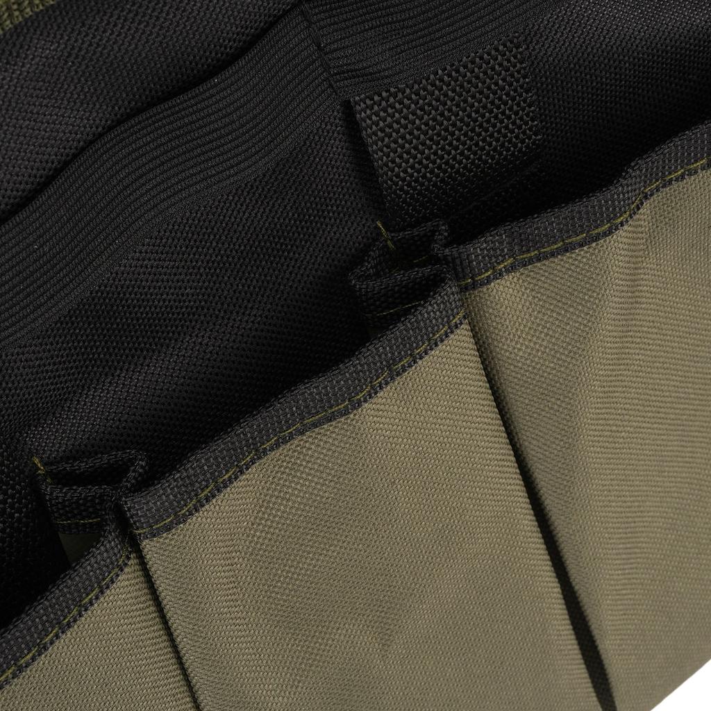 Garden Tool Bag Green 600D Oxford Cloth Splash Proof PE Board Bottom Gardening Bag with Multiple Pockets Compartments for Outdoor