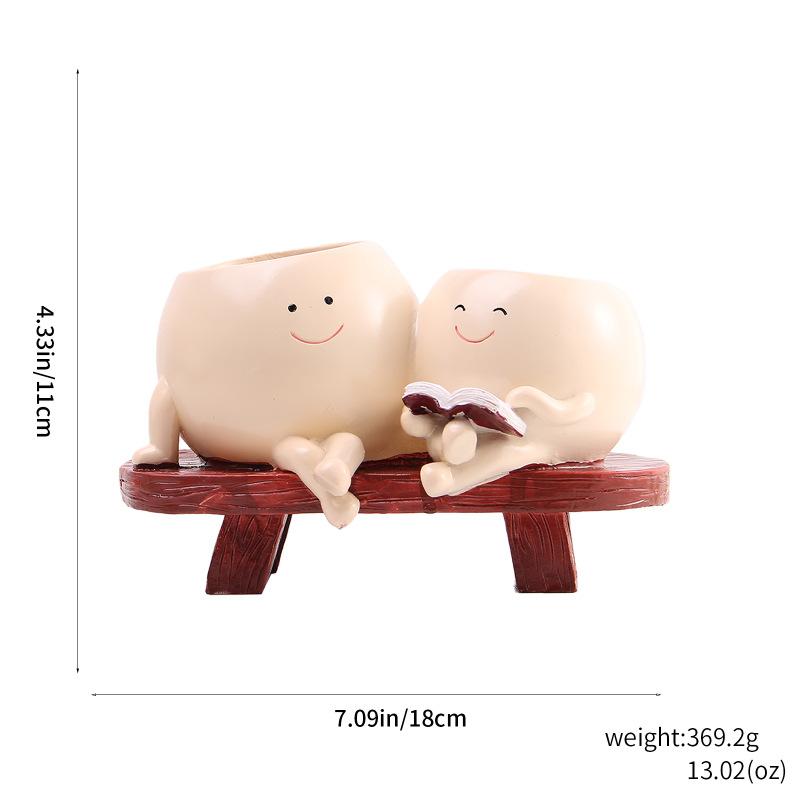 

Милый цветочный горшок, керамический горшок для растений, милый декоративный горшок для суккулентов для комнатных и уличных растений, домашний декор для рабочего стола