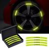 Fluorescenční samolepka na kolo auta Samolepka na střed kola Reflexní varování Pro Nissan J10 X-Trail Qashqai Juke Leaf Micra NOTE Patrol Gadgets