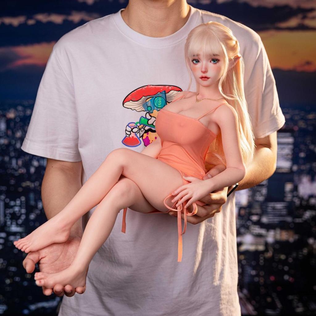 70cm Men's Mini Sex Doll 100% Silicone Love Doll Anime Elf Masturbation Cup Erotic Adult Sex Toy