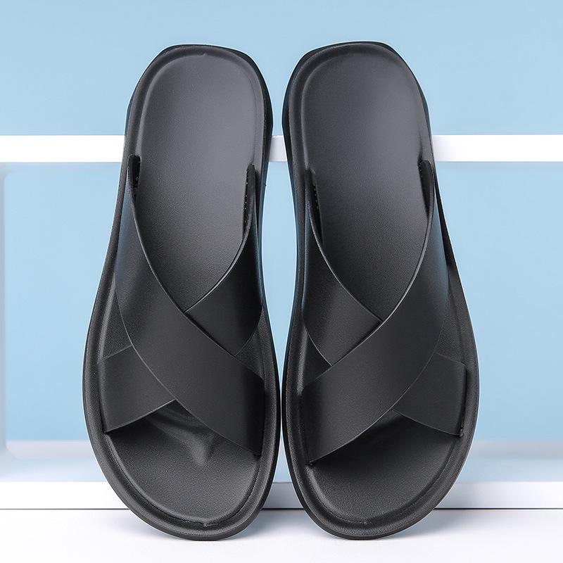 Men s Summer Casual Leather Beach Sandals - Korean Style, Large Sizes Available 47