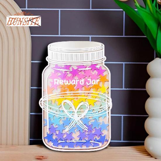 Magnetická nádoba na odměny Stars, barevné žetony, nástroj pro správu třídy