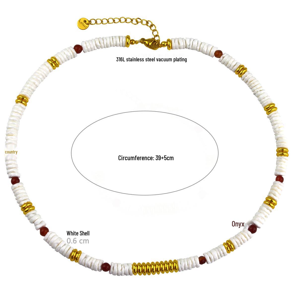 

Многослойное ожерелье из цветных камней и ракушек с бусинами для женщин