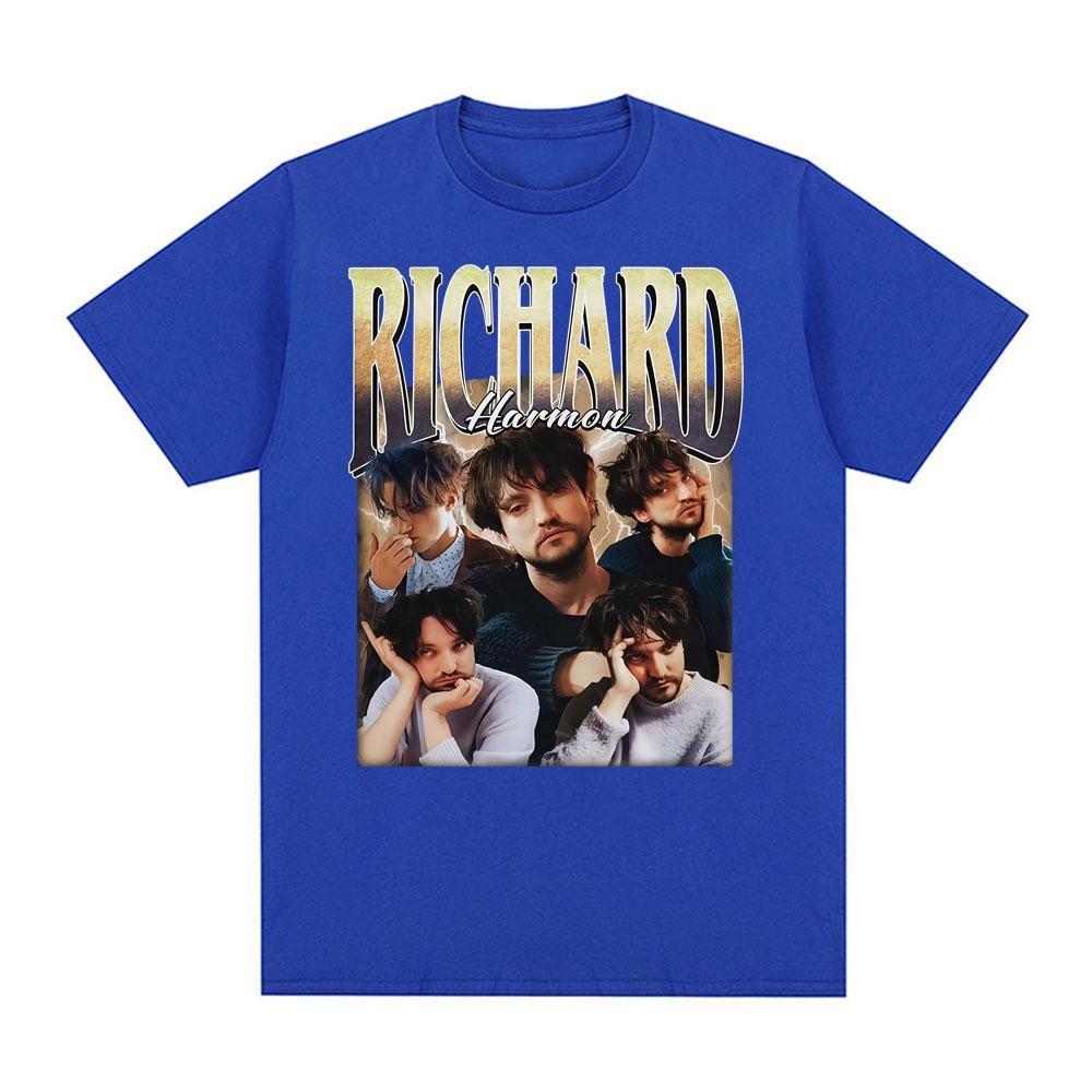 2025 Classic Richard Harmon Vintage Graphic T Shirts Men Women Harajuku Hip Hop Streetwear 100% Pure Cotton Printed T-shirt Y2k