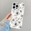 Cute Blue And White Porcelain Floral Phone Case For iPhone 11 12 Pro Max 16 15 14 13 Pro Max Plus 13 Mini Shockproof Laser Cover