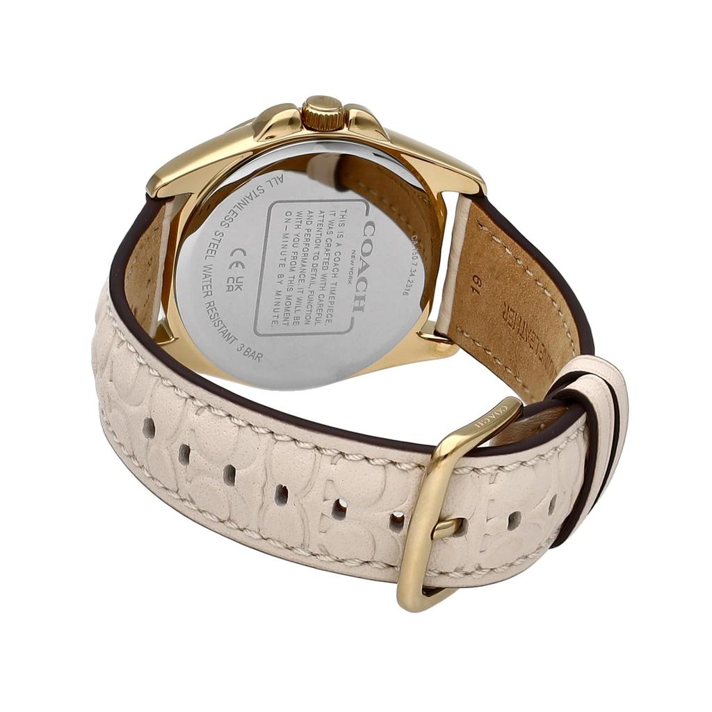 Watch GREYSON White Dial Stainless Steel Mineral Glass Quartz Daily Waterproof 36MM China Watch 14504141 White [Coach] Women's [Item]