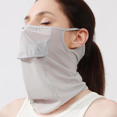 Cubierta Unisex para el Cuello para Exteriores con Protección UV para Deportes, Babero a Prueba de Sol, Máscara de Seda de Hielo, Cubierta para la Cara, Cubierta para el Cuello, Bufanda Facial Protectora Solar