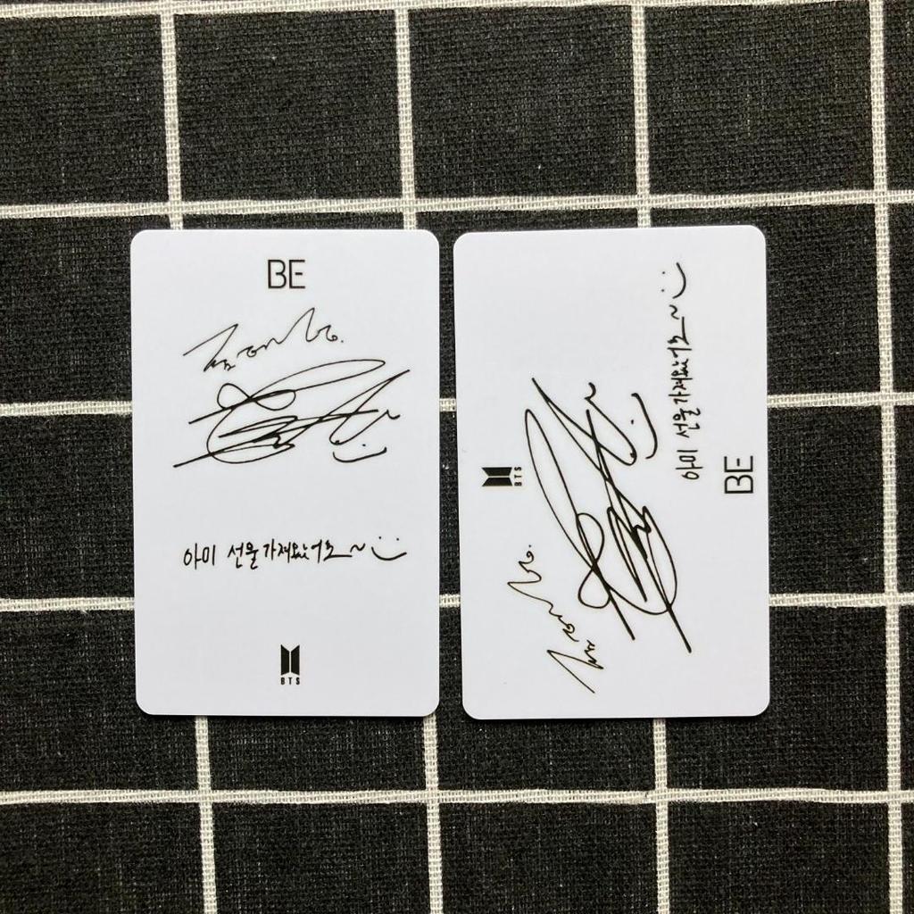 [USED] BTS BE Unreleased Lucky Draw Trading Cards (2) Taehyung V