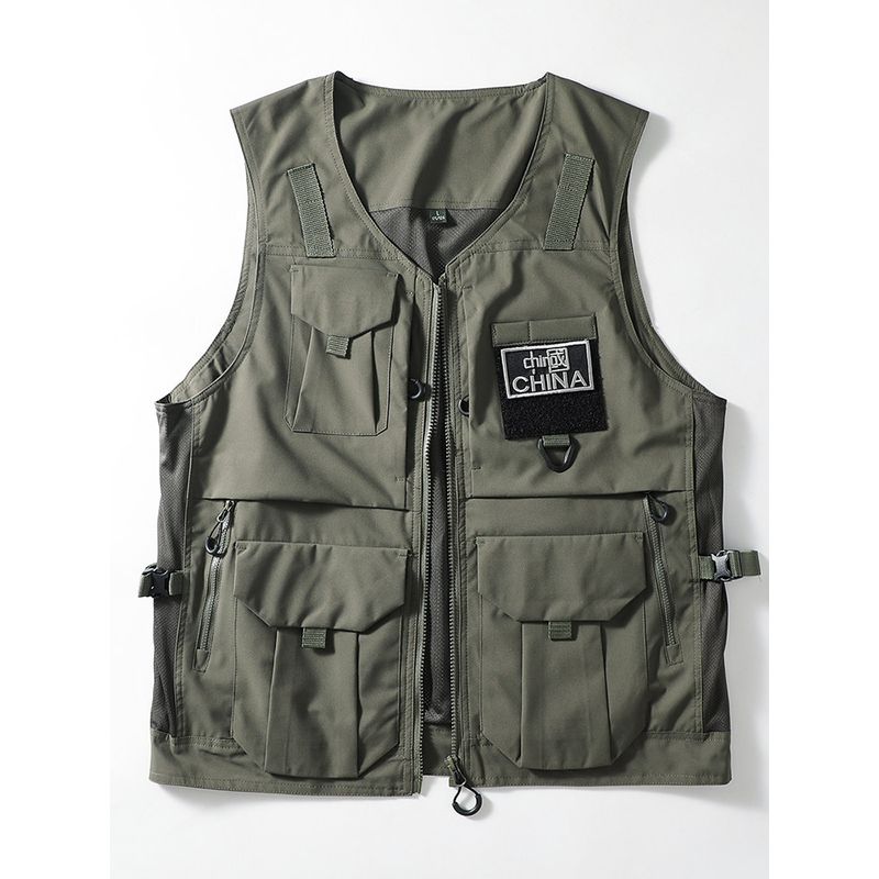 Fishing Vest Men's Lian Hang Outdoor Mountaineering Camping Function Luya Multi-Functional Tactical Vest Cargo Photography Vest