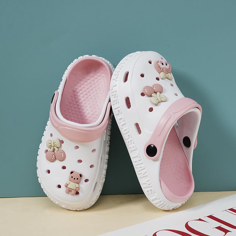 Cartoon Trendy Duck Summer Footwear Soft Nonslip Eva Clogs For Kids Of Ages All