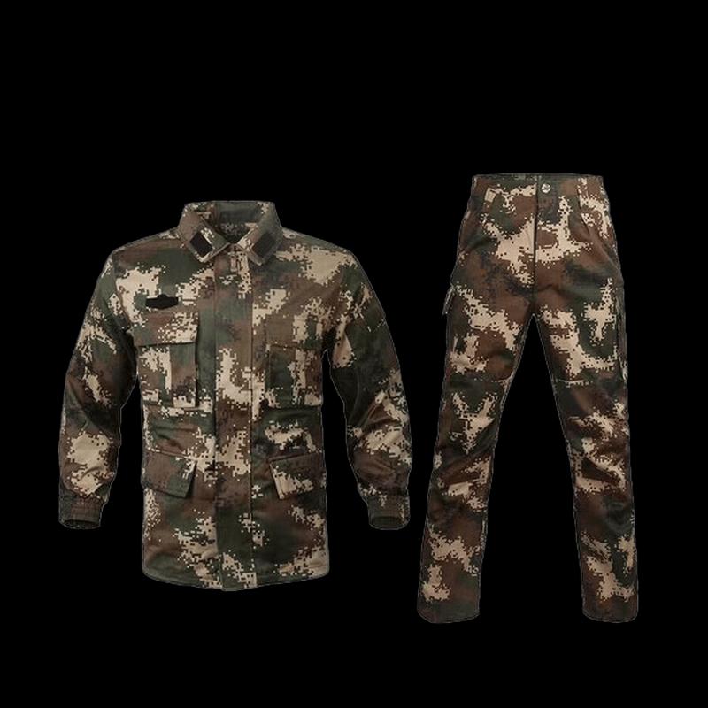 Outdoor Green Floral Camouflage Uniform Set