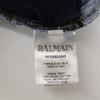 Balmain RF25262D045 Indigo Distressed Denim Bottoms 34 Indigo blueUsed