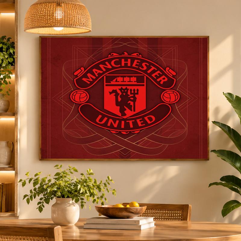 5D Diamond Painting Manchester United DIY Full Drill Diamond Art Kit Home Decoration