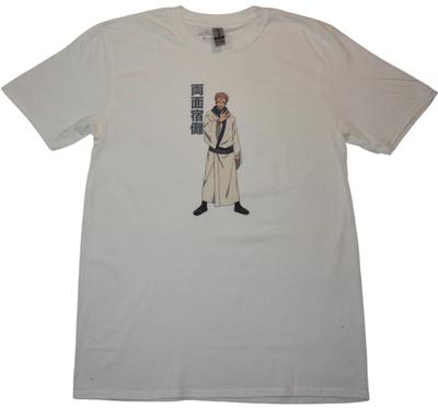 Jujutsu Kaisen Mens Ryomen Sukuna Kanji Japanese Manga White Shirt New M