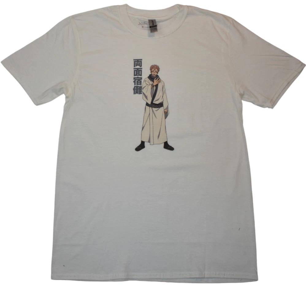 Jujutsu Kaisen Mens Ryomen Sukuna Kanji Japanese Manga White Shirt New M S