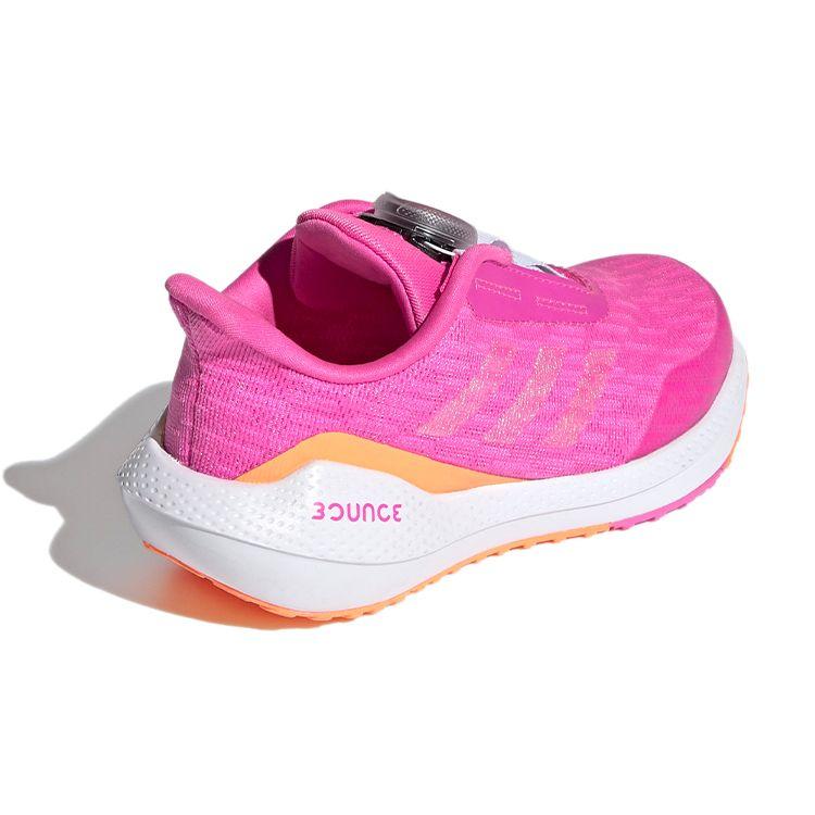 Adidas EQ21 Run Boa K Round Toe Flat Heel Breathable Low Top Running Shoes Kids Running Shoes Pink FX2261