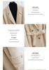 Double-Faced Wool Hepburn-Style Coat, Long, Slim Fit, 2025 Collection, Women's Fashion.