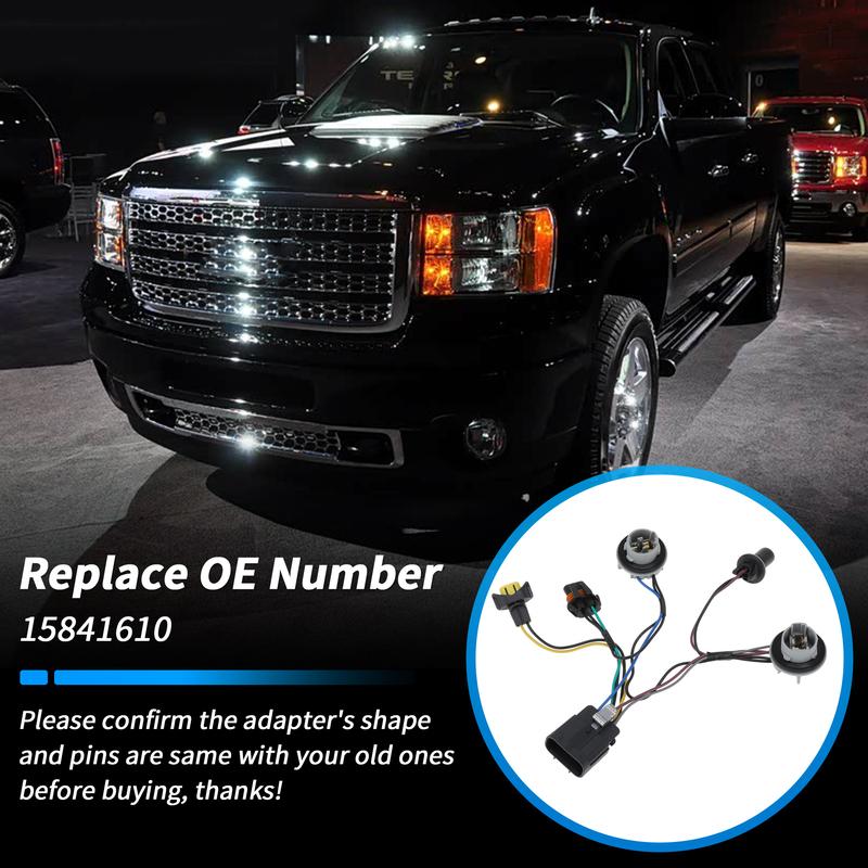 X Autohaux Headlight Wiring for GMC Sierra 1500 2500HD 3500HD 2007-2013 No.15841610