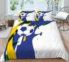 Copripiumino da calcio, Federa, Biancheria da letto, Copripiumino per camera da letto, Set per letto matrimoniale full size, 2/3 pezzi in morbido tessuto in microfibra per la casa