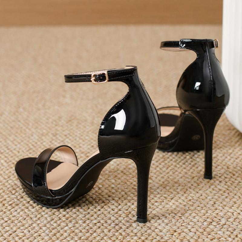 Fashion Women Open Toe Ankle Strap Stiletto Heel Dress Sandals Elegant Wedding Party Shoes Pumps High Heel Summer Classic Sexy Pumps