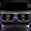 Car Air Conditioning Fragrance Clip Crown Skull Freshener Vent Clip, Diffuser, Metallic Metal Perfume Gothic Auto Interior Decoration Accessory