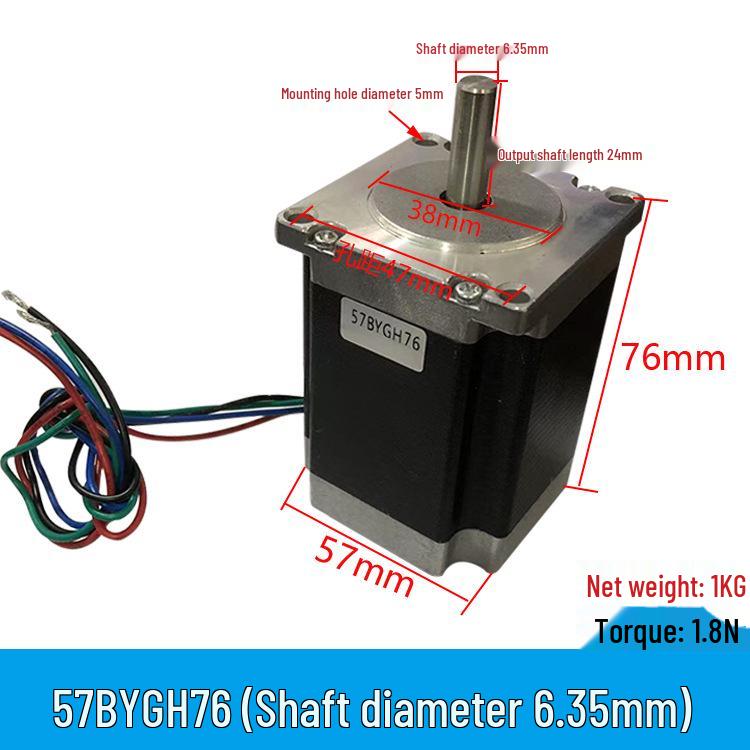 57BYGH311 Hochdrehmoment 3A Schrittmotor mit 76MM Gehäuse - Zweiphasiger Treiberkompatibel für Graviermaschinen