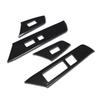RUIQ Lexus New UX200 UX250h 10 Series Exclusive Interior Door Window Button Switch Panel Cover Garnish Lexus UX 200 250h Exclusive Design Fiber Black