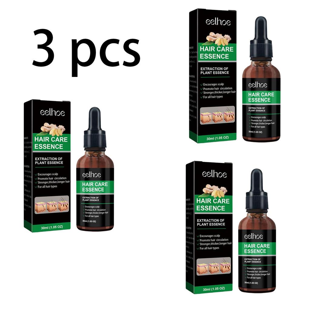 EELHOE Ginger Hair Growth Serum (30ml) - Anti-Hair Loss, Healthy Beauty, Hair Care Oil, Hair Thickening Growth Essence