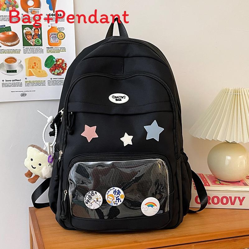 Girl Student Backpack With Nylon Material For School And Daily Use