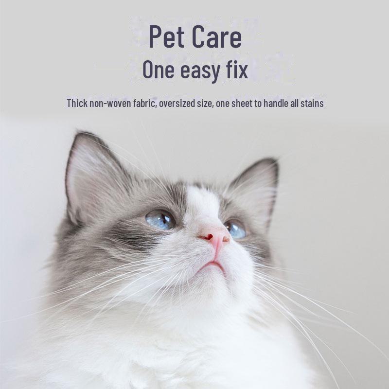 Pet Wipes – 80 Large Pack for Cats & Dogs: Cleans Body, Ears, Eyes, Tear Stains