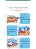 LakaRose Russian Animal Tail Crinkle Cloth Book for Baby Early Education (0-1 Years)