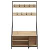 Clothing Rack with Shoe Shelf Sonoma Oak Finish 100 X 41 X 184 Cm
