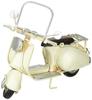 Keystone Nostalgic Decoration Vespa White NODEVEWH Diecast Model Car [Authorized Retailer], Approx. 3" H X 4.7" W X 2.5" D (7.7cm X 11.8cm X 6.2cm)